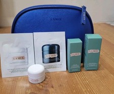 La Mer 6-pcs Travel Gift Set Moisturizers, Eye Concentrate, Cleanser Bag NEW