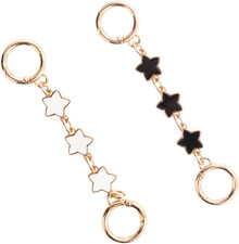 2Pcs Purse Strap Extender Chain, Exquisite Gold Bag Extender Chain Charms Decora