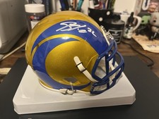 BLAKE CORUM SIGNED LOS ANGELES RAMS FLASH SPEED MINI HELMET BECKETT COA