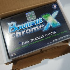 2019 BOWMAN CHROME X BASEBALL STOCK X VERIFIED SEALED BOX RARE