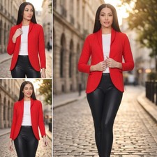 Damen Jacke Blazer Business Freizeit Chic Neu Größe S D62