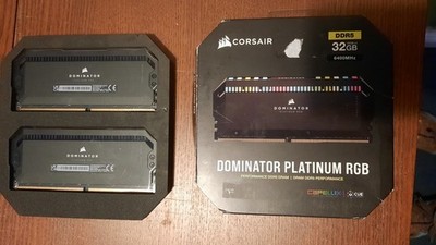 CORSAIR Dominator Platinum RGB DDR5 32GB (2x16GB) 6400MHz CL32