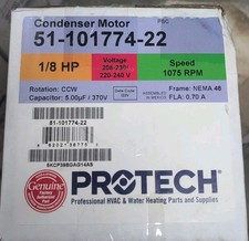 Rheem 51-101774-22 1/8 HP Condenser Motor