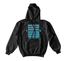 Hooded Sweater To Match Retro 11 Gamma Blue AJ11 - Win 23 Hoodie
