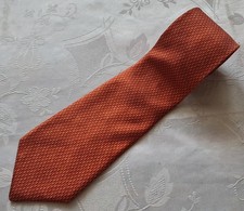 GENTS FRANCE VINTAGE AUTHENTIC CHRISTIAN DIOR PARIS BROWN SILK MENS NECK TIE