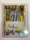 TOPPS CHROME 2025 NICOLO SAVONA JUVENTUS AUTOGRAPH 8/50..