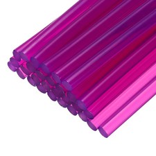 Mini Hot Glue Sticks for Glue Gun 4-inch x 0.28-inch Clear Purple 30Pcs 0.35 per stick
