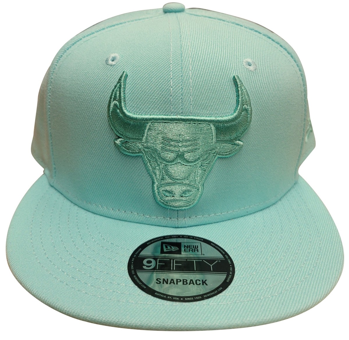 New Era 9Fifty Chicago Bulls Aquamarine Monochrome Snapback