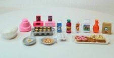 Lot of 15 pc Barbie Dream House Accessories Kitchen Food Docking Station  More 