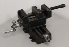 Dayton 3 1/4" Vintage Cross Slide Vise Designed For Drill Press Cracked Lever