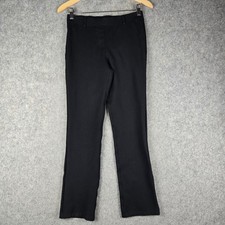 Quince Ultra-Stretch Ponte Straight Leg Pants Womens Small Petite Black Trousers