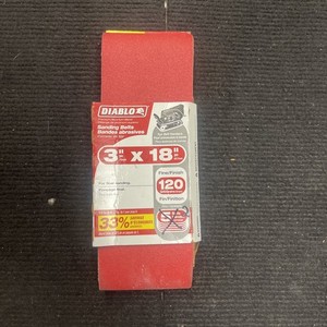 diablo sanding belts 3'' x 18'' 120 grit 2 pc