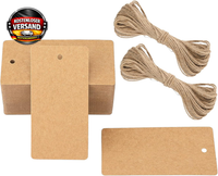 GeschenkanhäNger Kraftpapier 4,5X9Cm Mit Juteschnur FüR Dekoration Und Etiketten