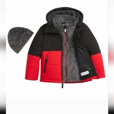 Gerry kids systems jacket. Hat, fleece jacket and winter coat nwt red black grey