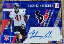 2017 Panini Unparalleled Zach Cunningham #250 Small Hyperplaid Rookie Auto /10