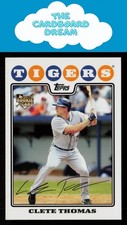 Clete Thomas 2008 Topps #539 RC Rookie Detroit Tigers Baseball Card. rookie card picture