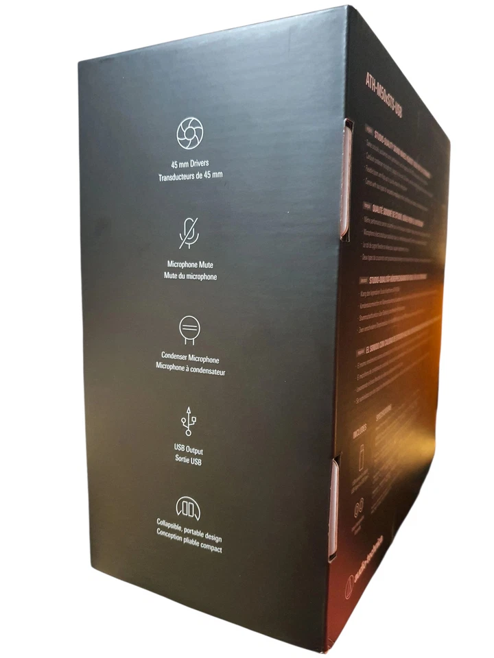 Audio-Technica ATH-M50xSTS-USB StreamSet Cuffie Nere - Immagine 2 di 4