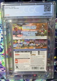 ENCASED 2019 SWITCH Pokemon SWORD Game 1st PRINT CGC Graded 10 Y-Fold A++ Seal