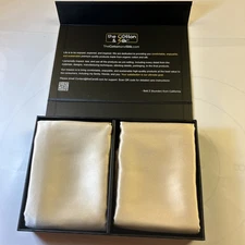 THE COTTON & SILK® 100% Mulberry Silk Pillowcases 2 Pack – 22