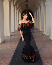 Adrianna Papell 191906600 Women's Black Long Dress