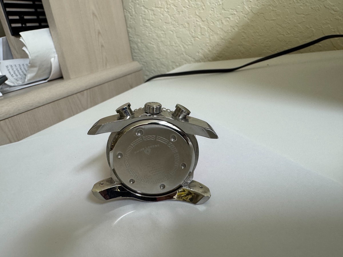 SWISS LEGEND COMMANDER 20067 STAINLESS STEEL CHRONOGRAPH WATCH NO