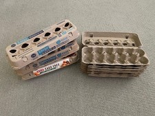 Clean Paper Egg Cartons for Seeds, Crafts, Art-Holds 12 eggs each, 12 count