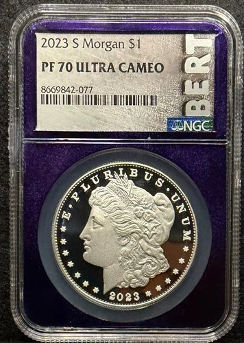 2023-S Morgan Dollar $1 NGC PF70 Ultra Cameo Proof Silver Coin