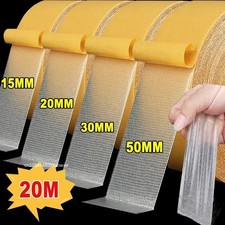 Double Sided Tape Heavy Duty Transparent Waterproof Adhesive Fiber Mesh Roll