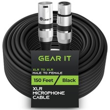 GEARit XLR Cables, Male to Female Microphone Cable 3-Pin Balanced Shielded Mixer