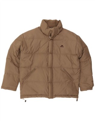 Ellesse Mens Padded Jacket UK 40 Large Beige Polyester QI10