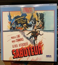 Hitchcock Bundle 'PSYCHO'  'SABOTAGE' LaserDisc Criterion Vtg with  SABOTEUR  