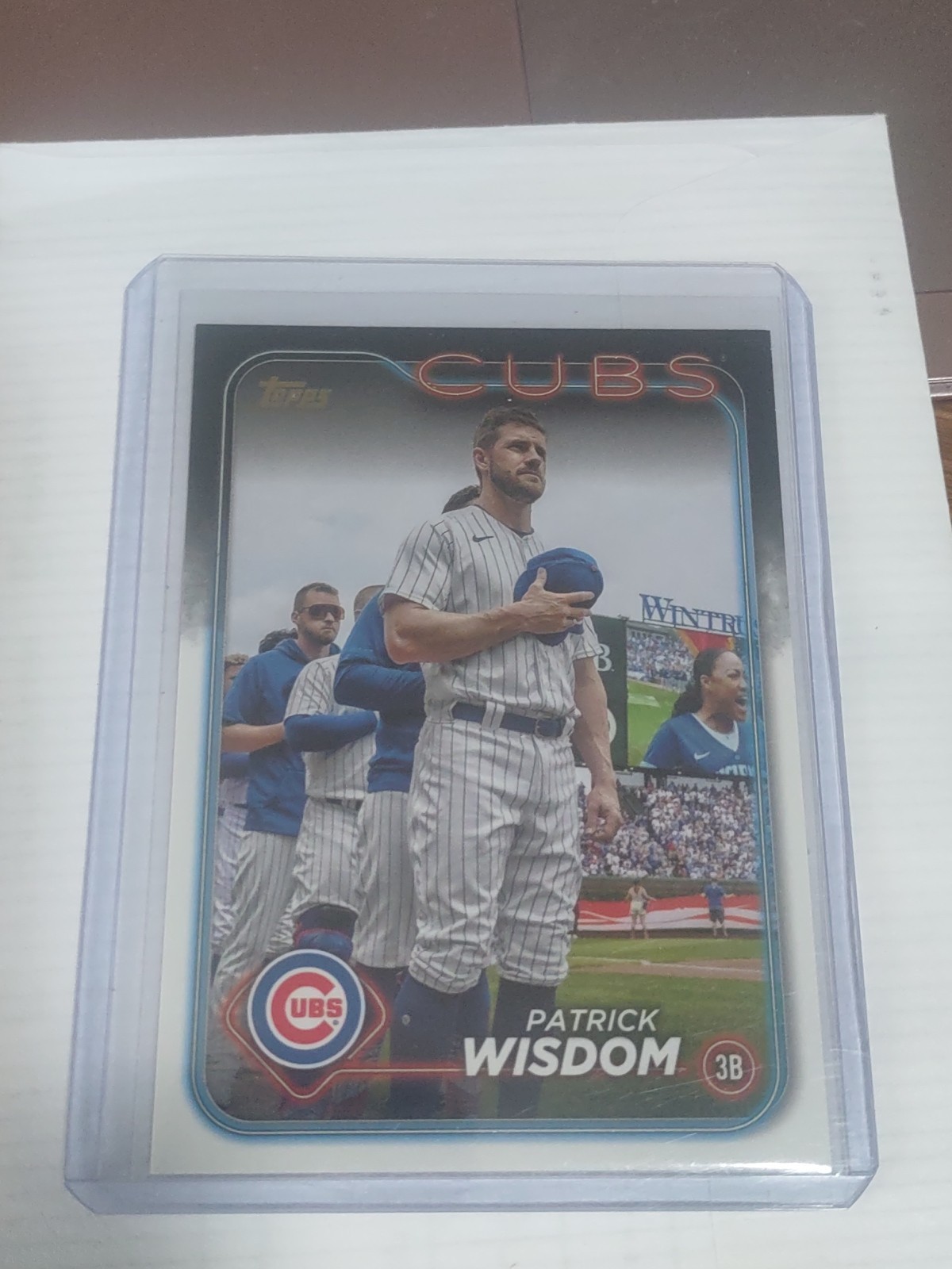 2024 Topps Series 1 - Patrick Wisdom #328 Golden Mirror