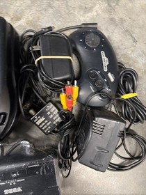 Sega CD Video Game System Console with 1 Controllers Cords And Multi Tap