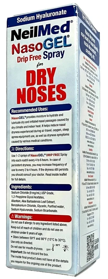 Spray nariz seca NeilMed NasoGel - 1 oz Foto 2 de 3