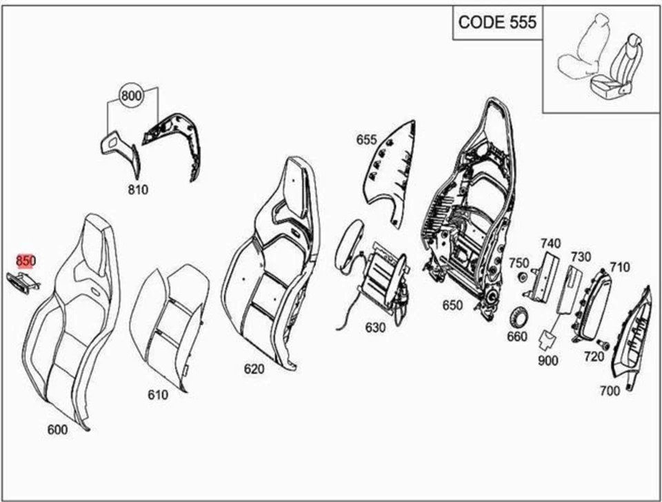 Respaldo de asiento genuino Mercedes Benz plateado paquete AMG / AMG emblema A0008172316 Foto 4 de 4