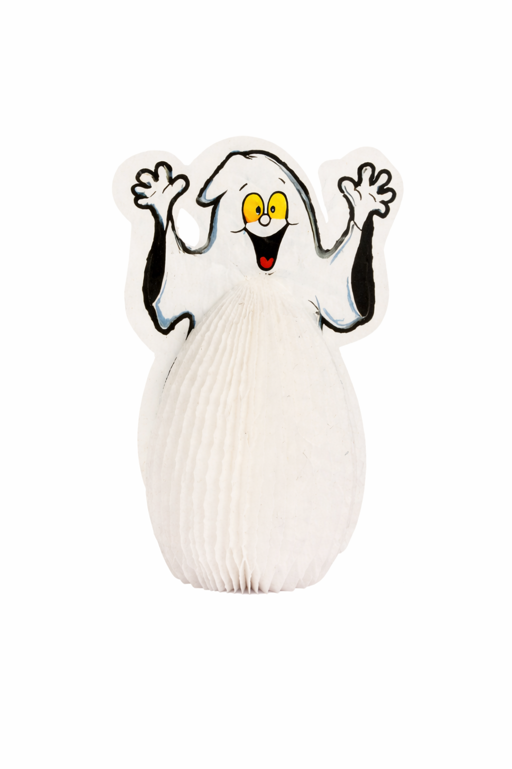 4 Mini Honeycomb Ghost Decorations 10cm Halloween Hanging Decor