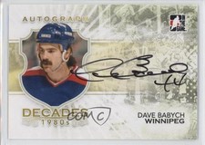 2010-11 ITG Decades 1980s Auto Dave Babych #A-DBA Auto 2a8