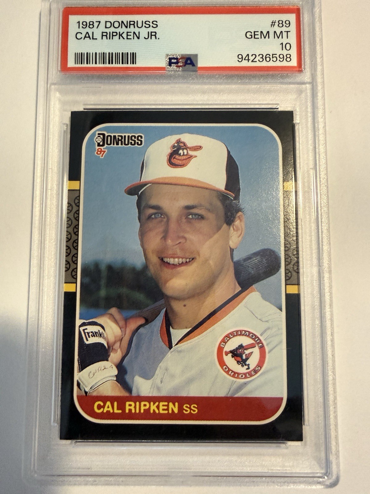1987 DONRUSS #89 CAL RIPKEN JR. ORIOLES HOF PSA 10 Gem Mint