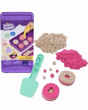 Kinetic Sand Cookie Making Box Kit - Includes 2 Colors  3 Accessories
