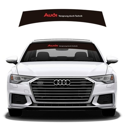 Auto Windschutzscheiben Aufkleber Audi rot Vorsprung durch Technik Audi A6