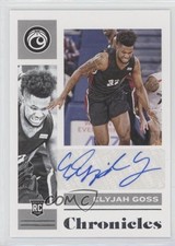 2021-22 Panini Chronicles Draft Picks Rookie Signatures Elyjah Goss Auto 0as9