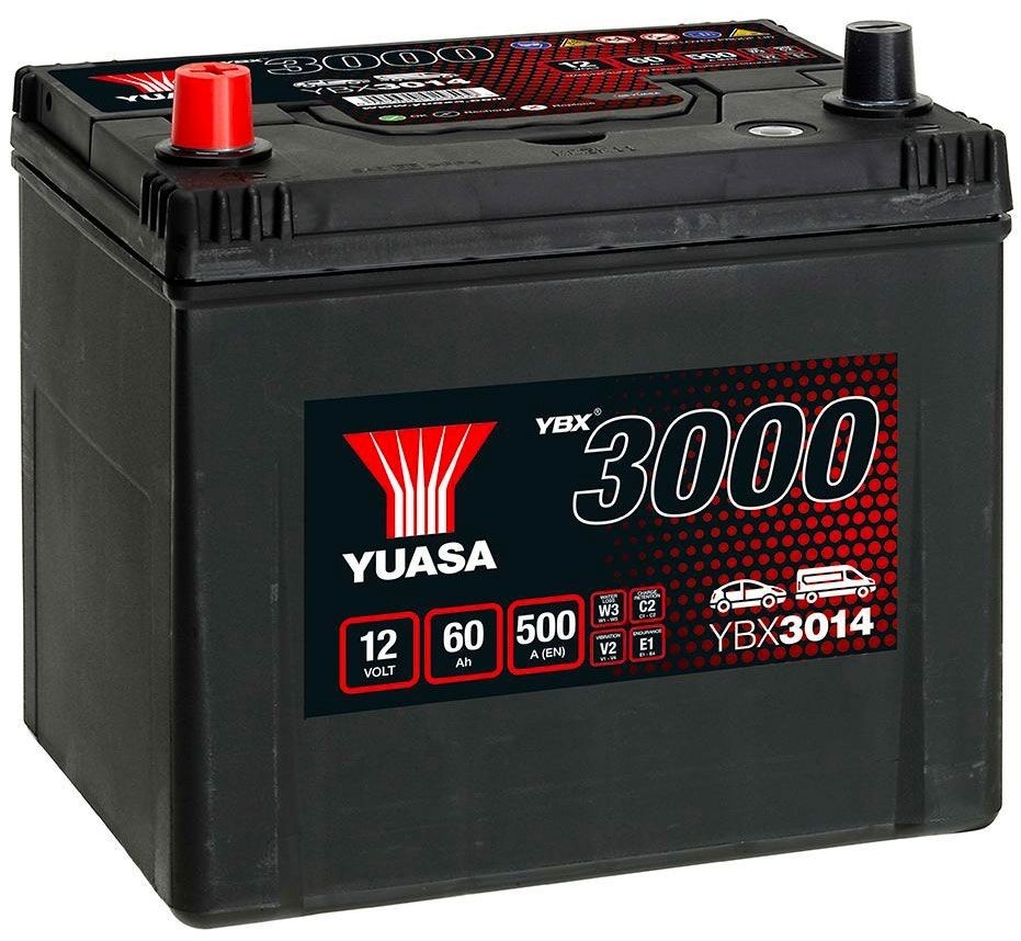 Battery fits NISSAN ELGRAND E50, E51 2.5 3.3 3.5 96 to 10 Yuasa 005R 500A 60Ah