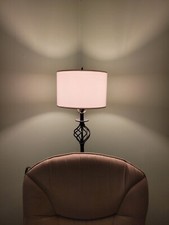 Set of 2, Drum Lampshades 12.5" Top x 12.5" Bottom x 8.5" - Spider Fitter, White