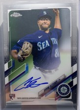 2021 Topps Chrome AARON FLETCHER RC ROOKIE AUTO No. RA-AF MARINERS PIRATES