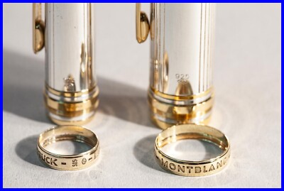 Montblanc WEDDING SET Masterpiece 925 SILVER / GOLD 144 & 146 M