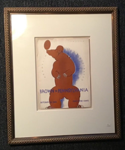 Original Old~OCT 24,1936 BROWN vs UNIVERSITY PENNSYLVANIA Bear FOOTBALL PROGRAM