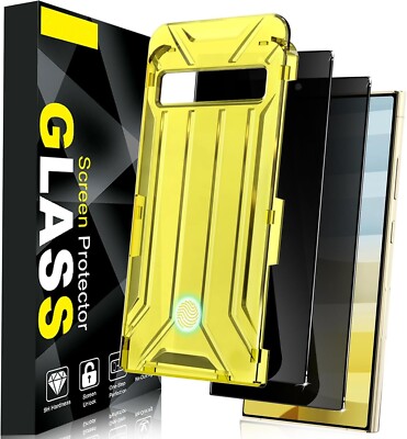 [2 Pack] Compatible With Samsung Galaxy S24 Ultra Support Fingerprint Unlock