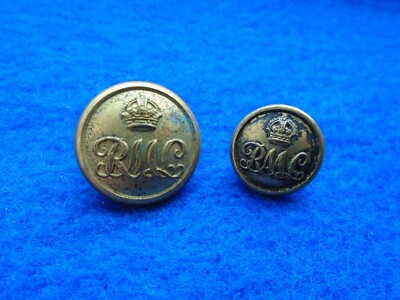 2 X ROYAL MAIL LINES REEDEREI OFFIZIERE VERGOLDETE KNÖPFE, FIRMIN, MILLER