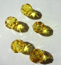 Swarovski Crystal 8mm (288 pcs) Lt. Topaz #5000