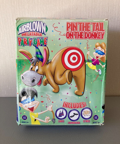 GEMMY Airblown Inflatable PIN THE TAIL ON THE DONKEY Birthday Party Game 4ft